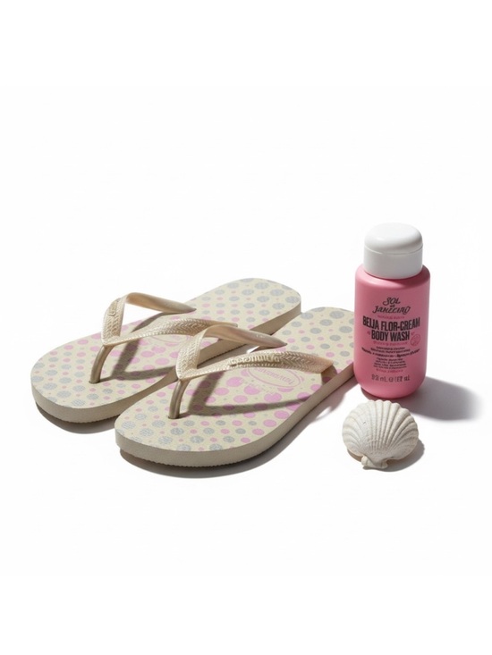 Havaianas Shoes - new Top Havaianas 𖦹 Polka Dot Flip Flops 𖦹 White Pink Silver 𖦹 41 / 42  9 / 10